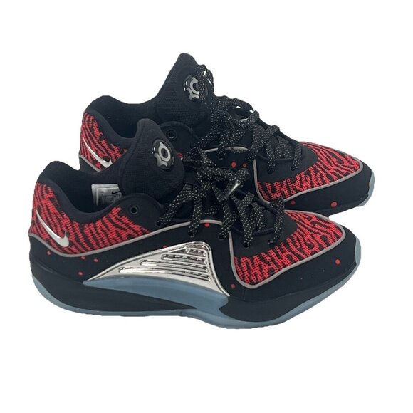 Nike KD Kevin Durant KD 16 Slim Reaper Black Red Metallic Silver 11 DV2917 004 5 - Picture 1 of 7